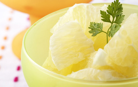 Pineapple with parsley