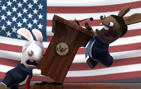 Разноцветная гонка / Обама МакКейн