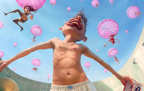 Девушки падают с неба