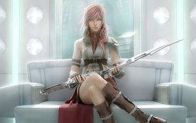 Final Fantasy girl with sword