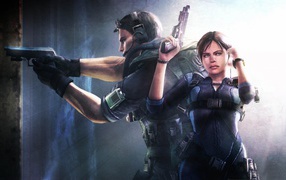 Герои Jill и Chris из Resident Evil Revelations  