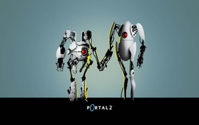 Heroes of the game Portal 2