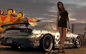NFS Pro Street Красивая Брюнетка