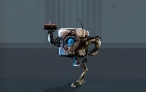 The robot from the game Portal