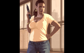 Телка из игры gta 4