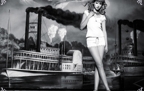 Девушка у реки