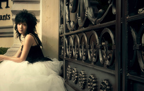 Девушка у ворот