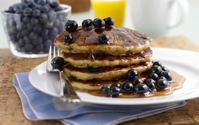 Pancakes with Blueberry Pancake
