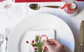 Украшение рождественского стола