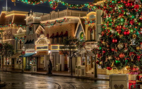 улица на Рождество