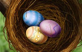 Decorated Easter eggs