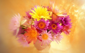 Яркие цветы красивым женщинам на 8 марта