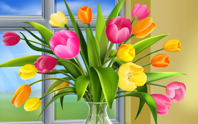 8 марта букет цветов