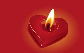 Свеча на День Св. Валентина