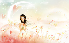 Красивая валентинка