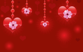 Сердца в День Влюбленных