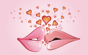 Поцелуй на день Святого Валентина