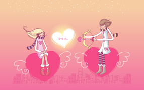 Верхом на сердцах в День Святого Валентина