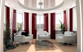 Комната со множеством окон