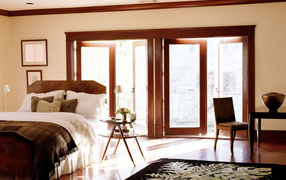 Спальня с выходом на террасу