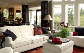 Черно-белый интерьер