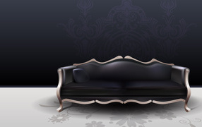 Черная софа