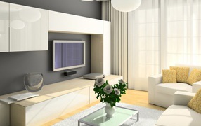 Светлая гостиная