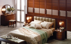 Classical bedroom interior