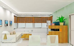 Компьютерный дизайн комнаты