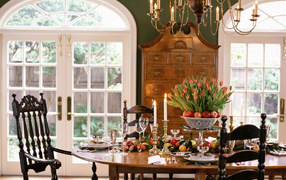 Столовая / Вид на сад