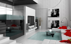 Интерьер гостинной