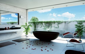 Оригинальная ванная комната