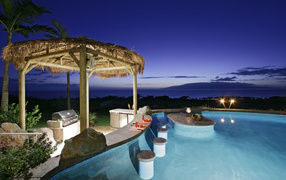 Бассейн с видом на океан