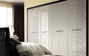 Стильный встроенный шкаф