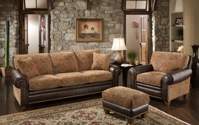 Мягкая мебель в комнате