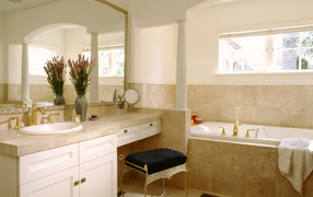 Белая ванная комната