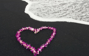 Сердце из цветов