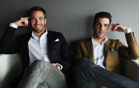 Chris Pine and Zachary Quinto