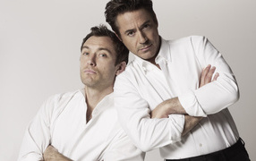 Robert Downey JR and Jude Law