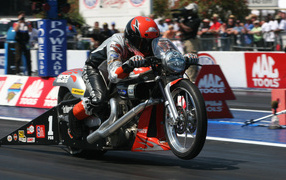 Harley Davidson гонки драг