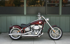 Harley Davidson motorcycle side view