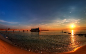 Лагуна на закате