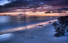 Пляж на закате