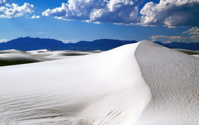 White sands of the desert