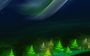 Зеленый лес