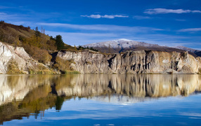 Голубое озеро Новая Зеландия