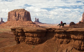 Cowboy in the Arizona desert