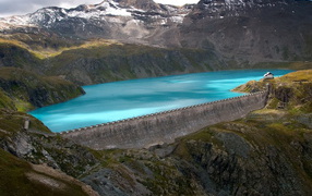 Reservoir in the mountains