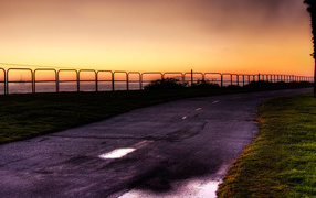 Дорога на закате