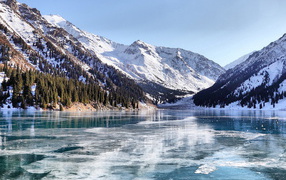 Озеро подо льдом